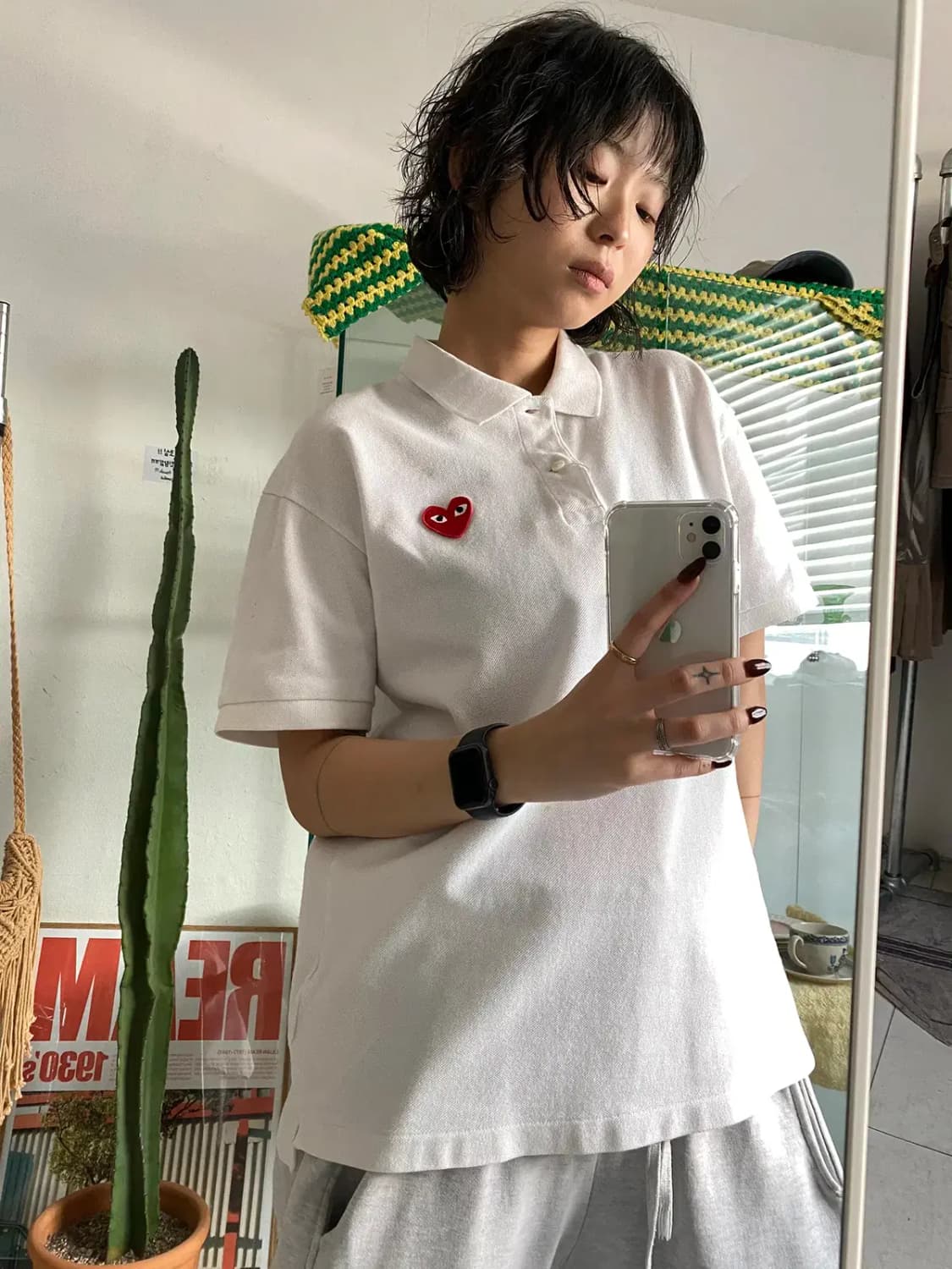 꼼데가르송 1/2 카라 티셔츠 (Man XL) 12775 상품이미지2