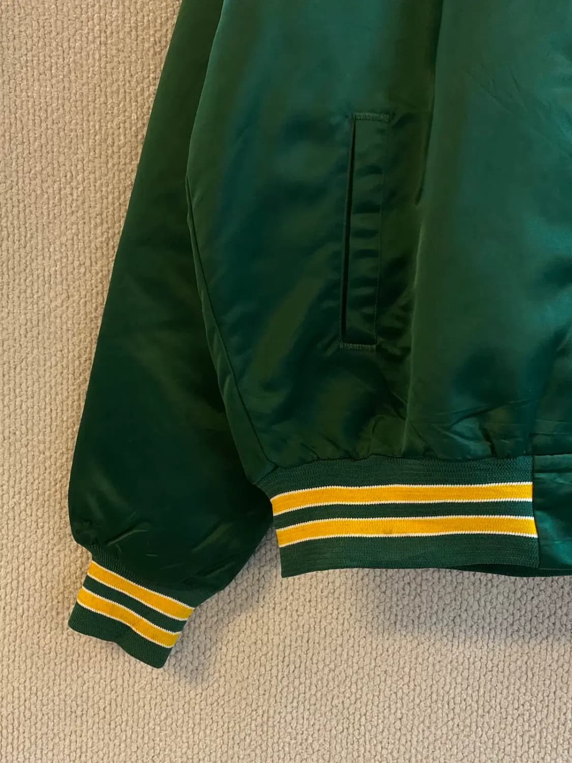 쵸크 라인 세틴 점퍼 (Man L) B1254 상품이미지5