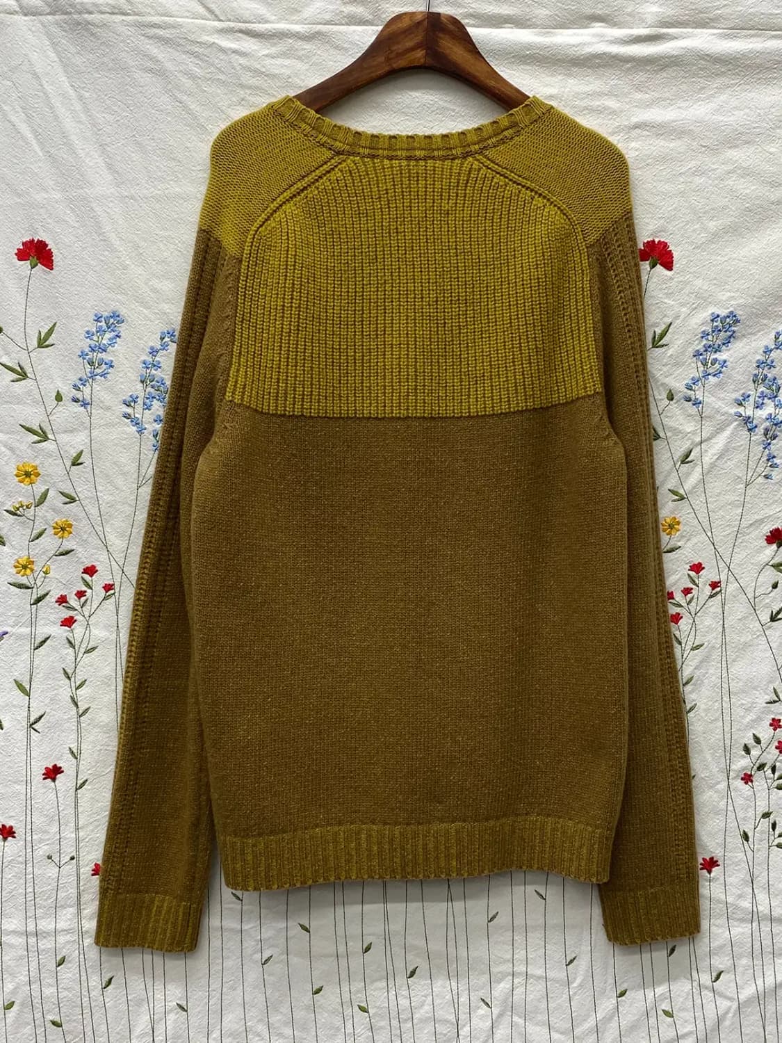 우영미 배색 울 니트 (Man S) 12813 상품이미지3