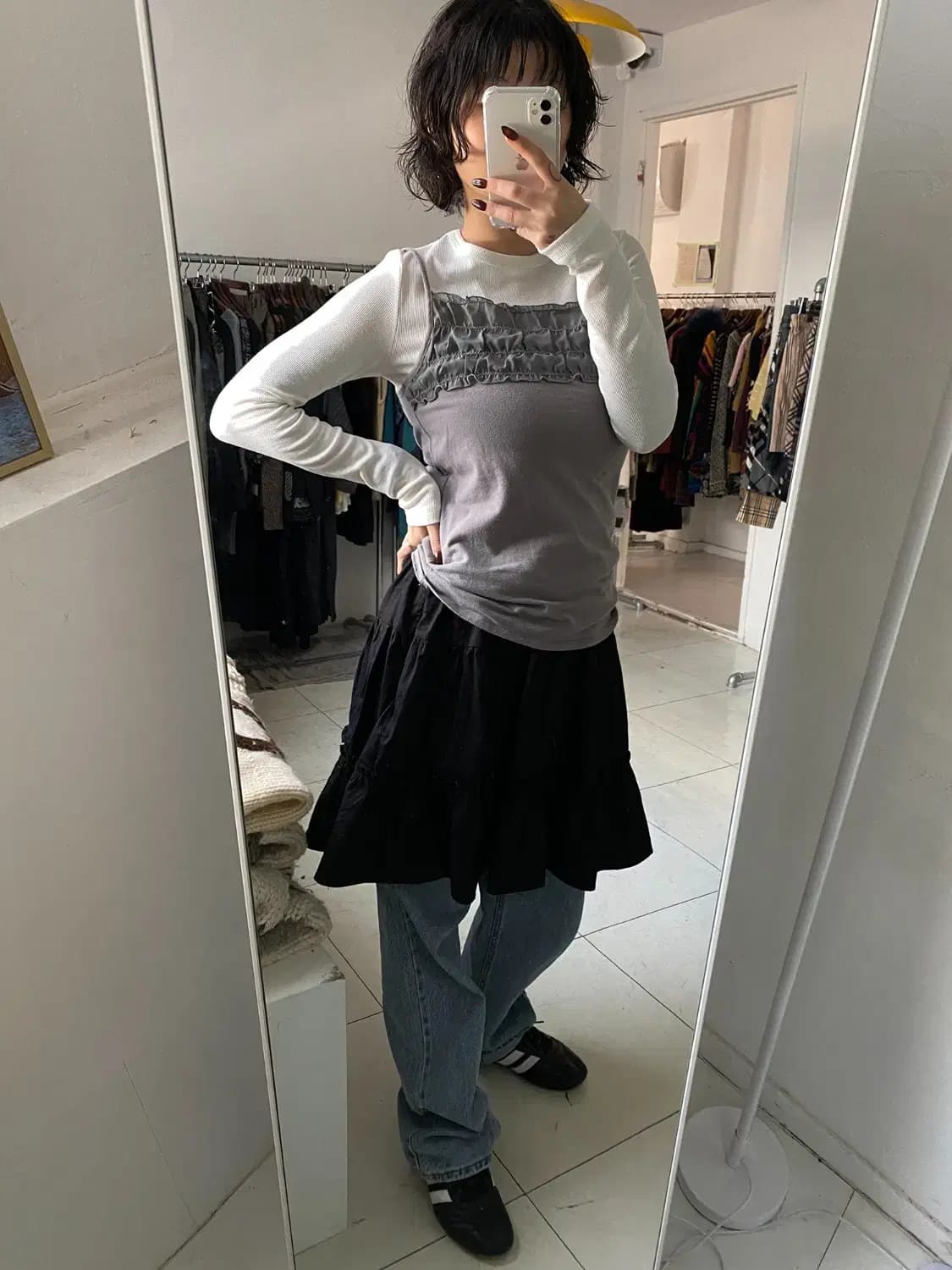 빈티지 프릴 슬리브리스 (Woman S) 12829 상품이미지1