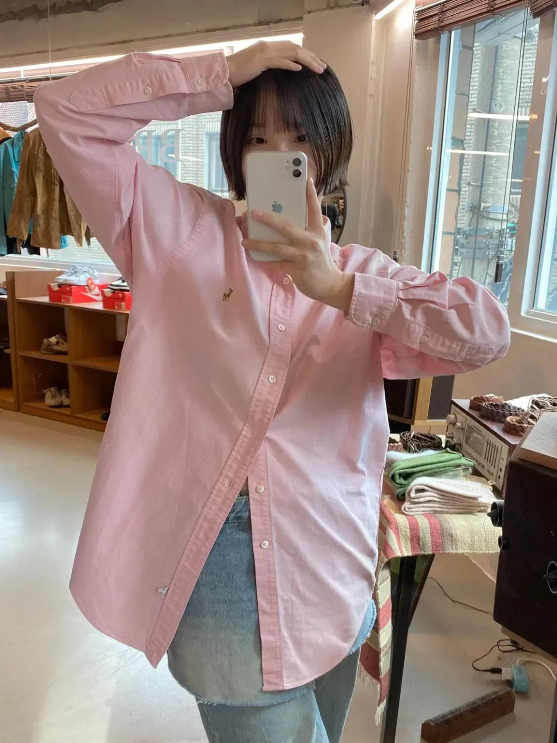 폴로 랄프로렌 솔리드 셔츠 (Man XL) B1312 상품이미지1