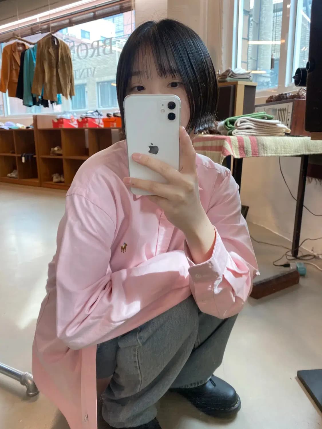 폴로 랄프로렌 솔리드 셔츠 (Man XL) B1312 상품이미지2