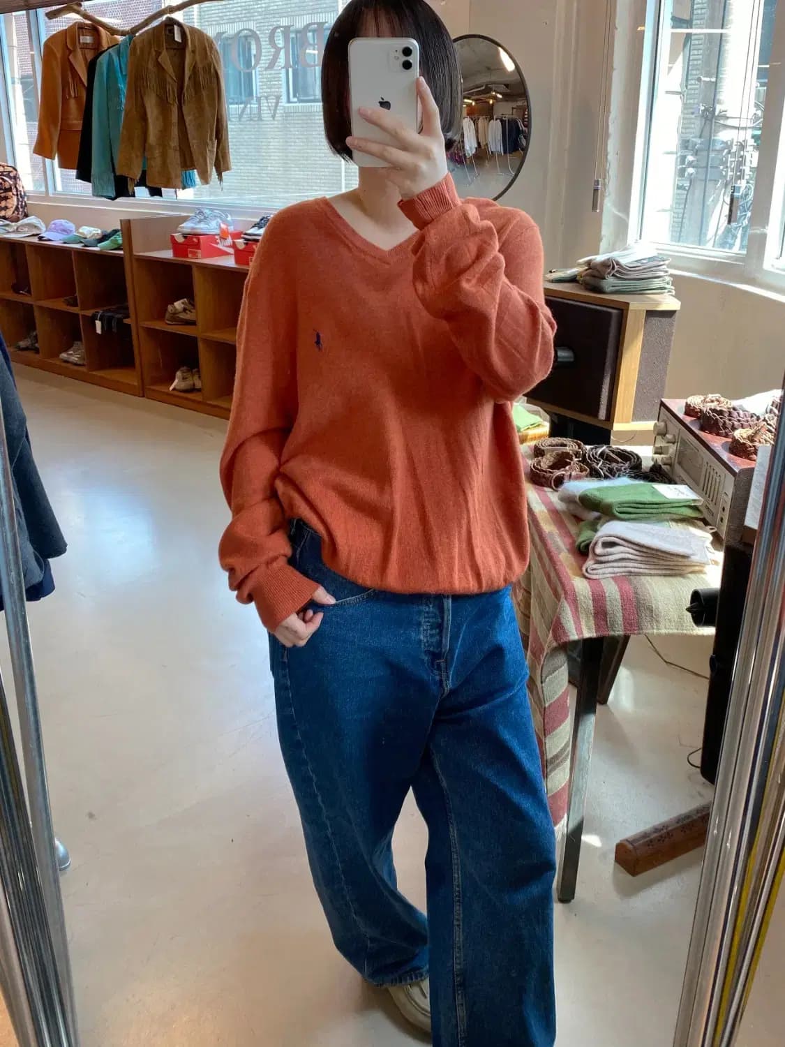 폴로 랄프로렌 브이넥 니트 (Man L) B1322 상품이미지1