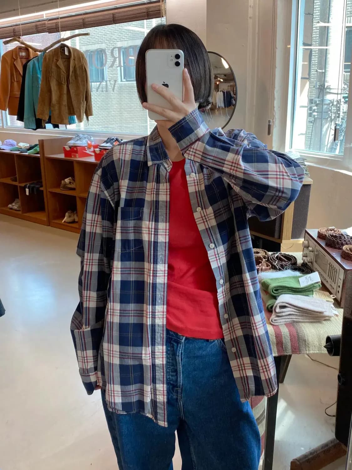 갭 체크 셔츠 (Man L) B1319 상품이미지2