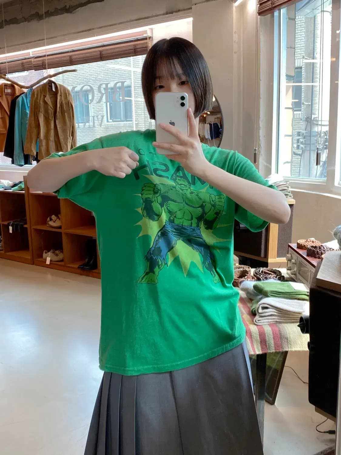 빈티지 프린팅 1/2 티셔츠 (Man L) B1334 상품이미지1