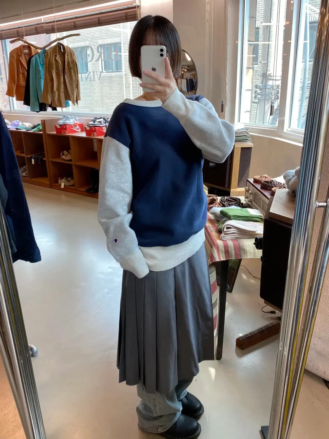 챔피온 배색 맨투맨 (Man L) B1330 상품이미지2