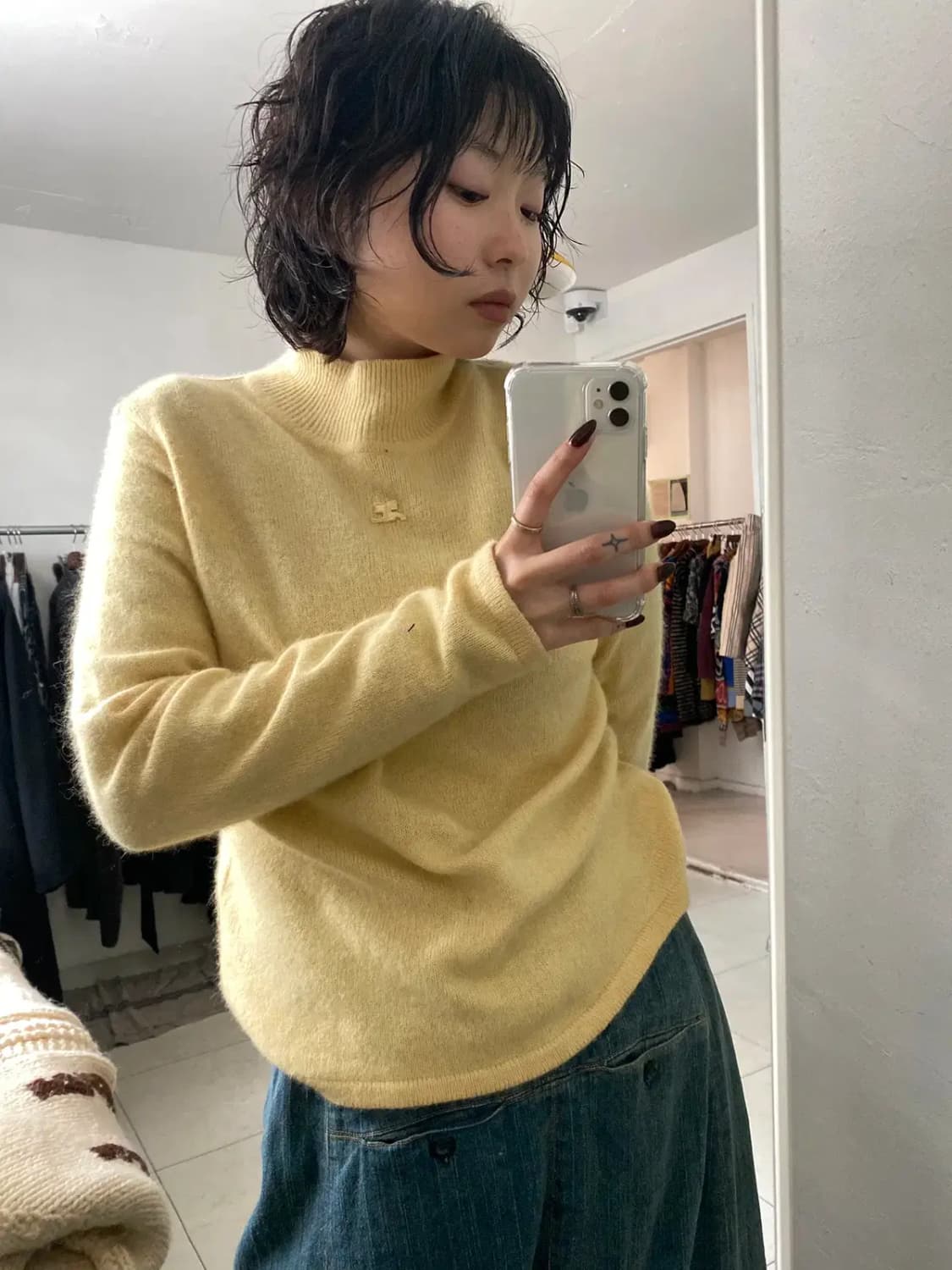 꾸레쥬 하프 터틀넥 니트 (Woman L) 12891 상품이미지2