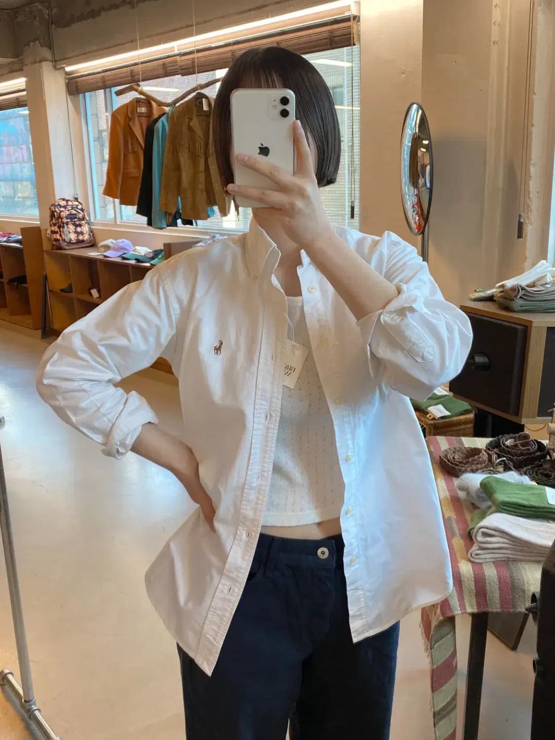 폴로 랄프로렌 솔리드 셔츠 (Man S) B1357 상품이미지1