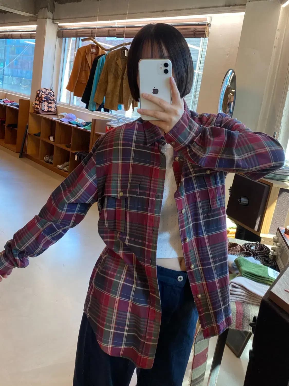 폴로 랄프로렌 체크 셔츠 (Man M) B1350 상품이미지1