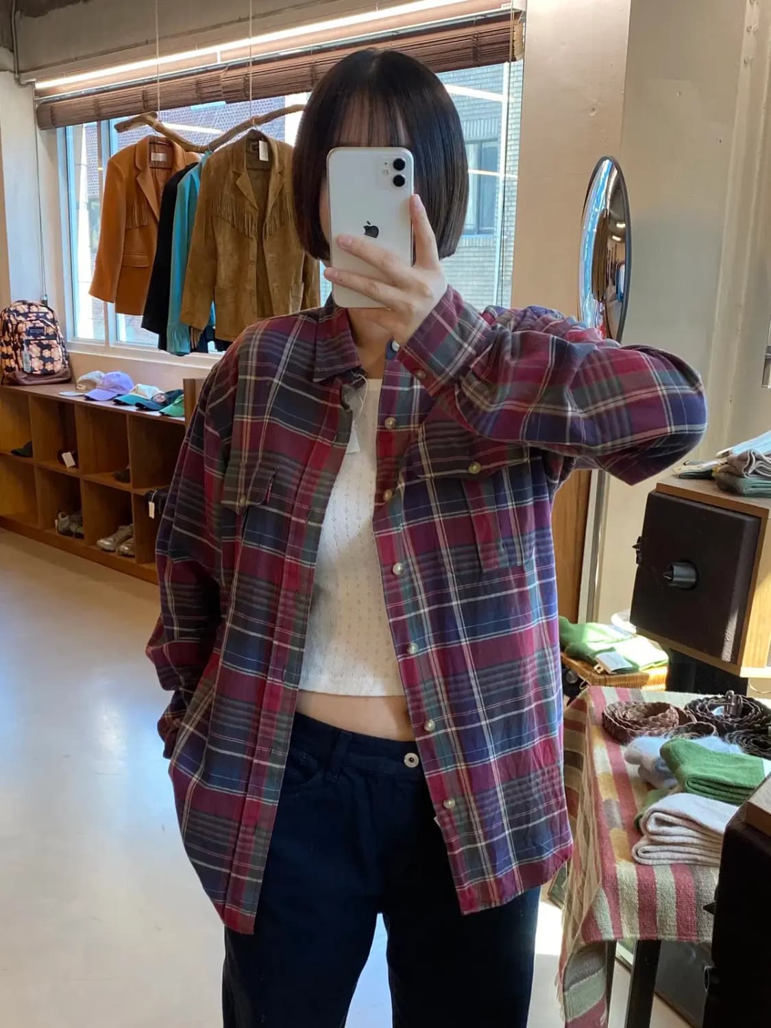 폴로 랄프로렌 체크 셔츠 (Man M) B1350 상품이미지2