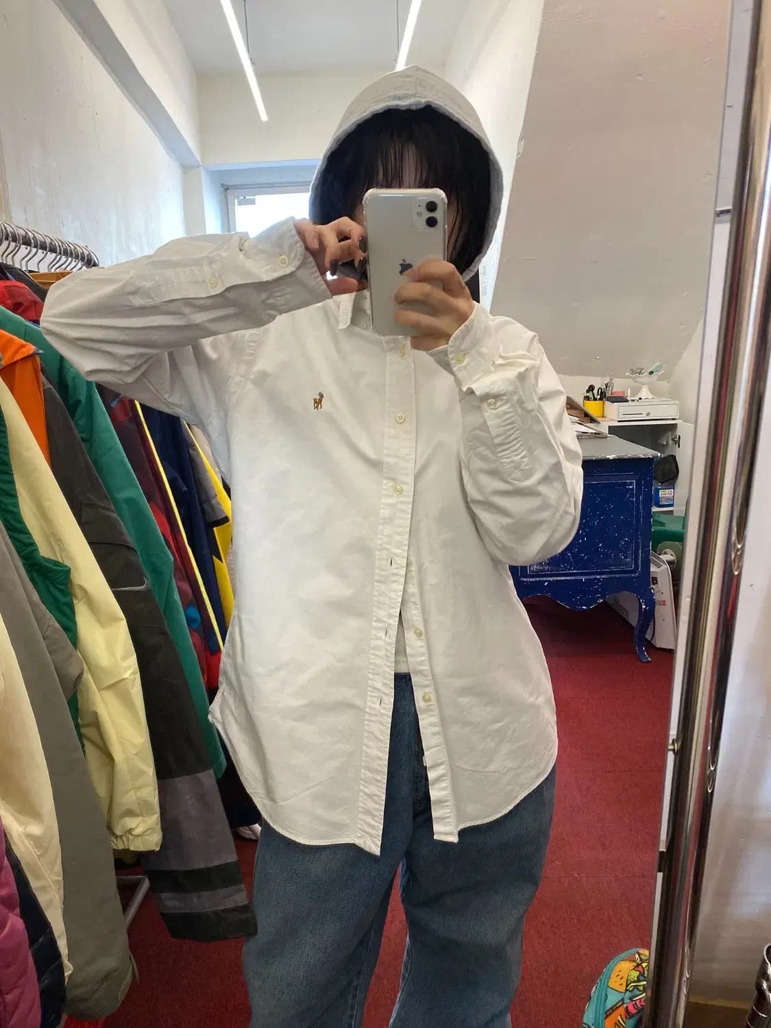 폴로 랄프로렌 솔리드 셔츠 (Man M) 12907 상품이미지1