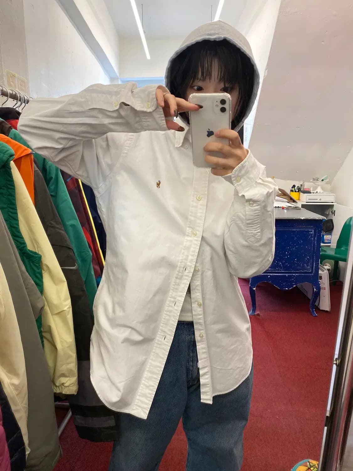 폴로 랄프로렌 솔리드 셔츠 (Man M) 12907 상품이미지2