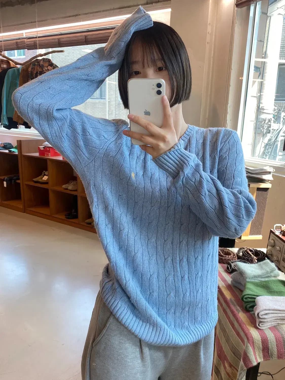 폴로 랄프로렌 케이블 니트 (Man S) B1365 상품이미지1