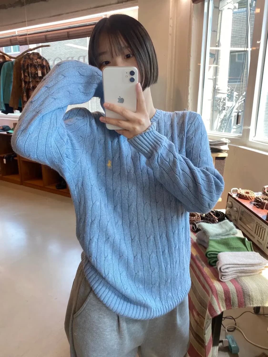 폴로 랄프로렌 케이블 니트 (Man S) B1365 상품이미지2