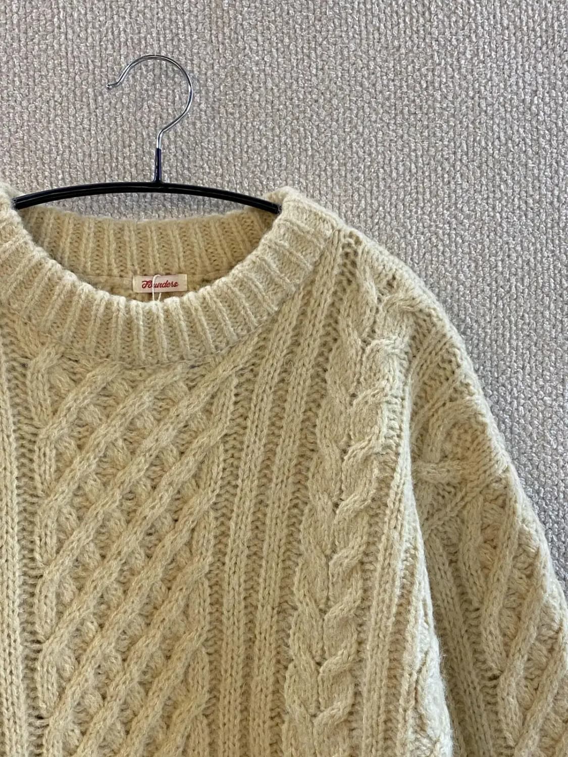 빈티지 라운드 케이블 니트 (Woman L) B1398 상품이미지3