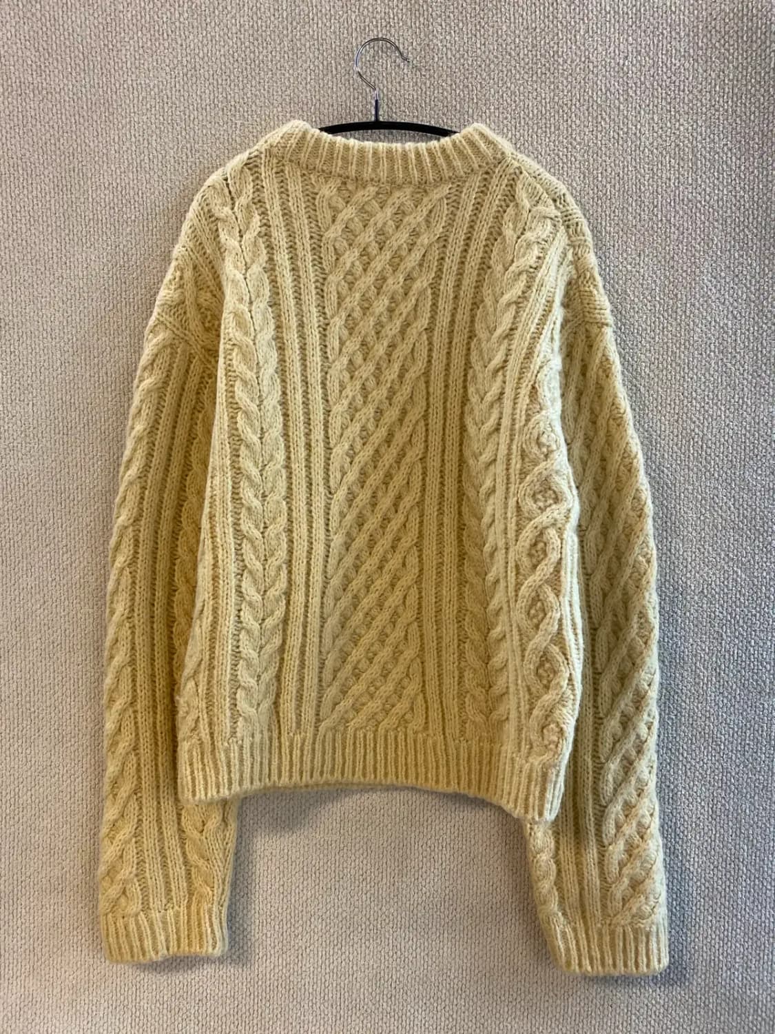 빈티지 라운드 케이블 니트 (Woman L) B1398 상품이미지5