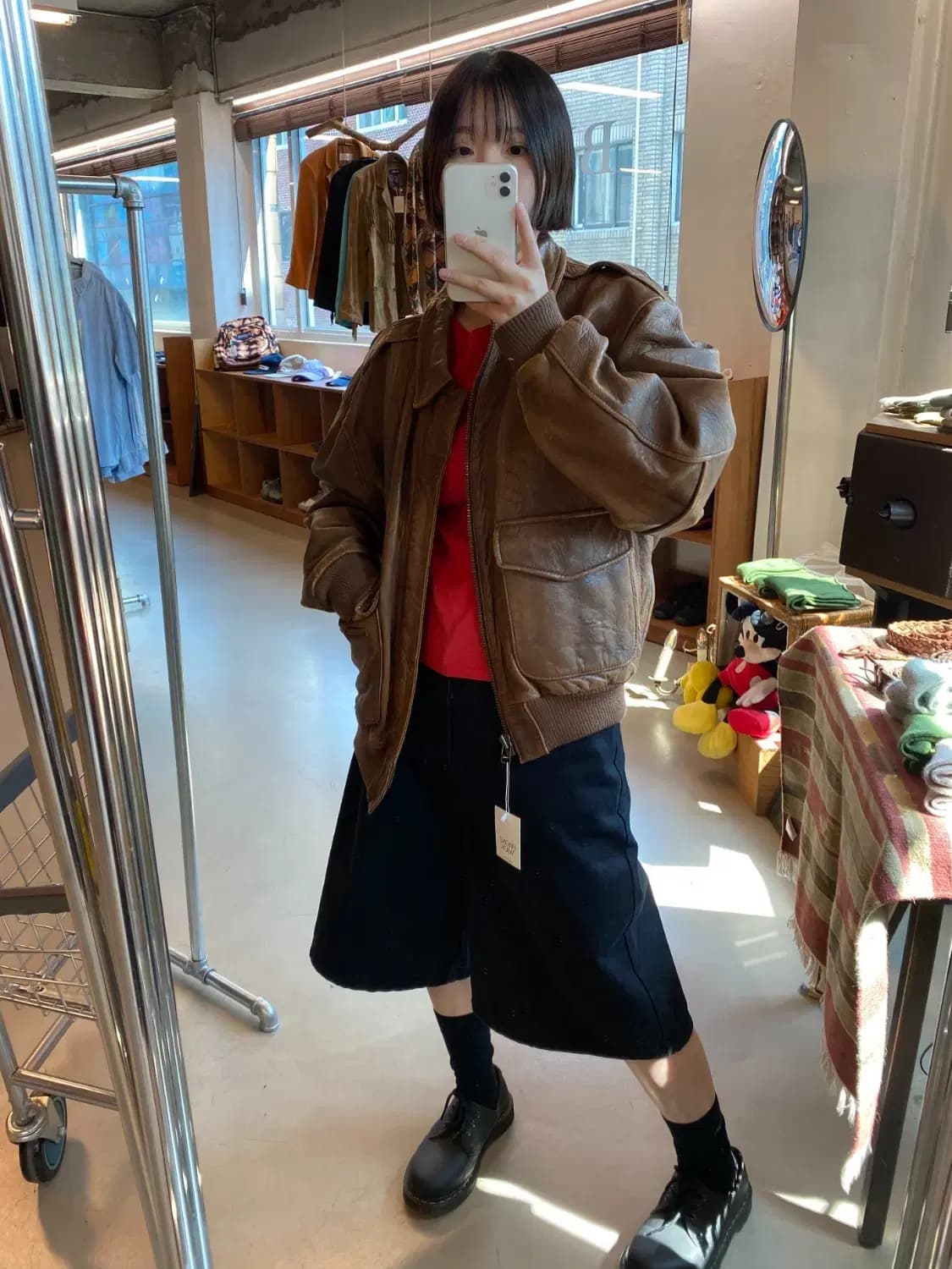 빈티지 레더 점퍼 (Man L) B1413 상품이미지1