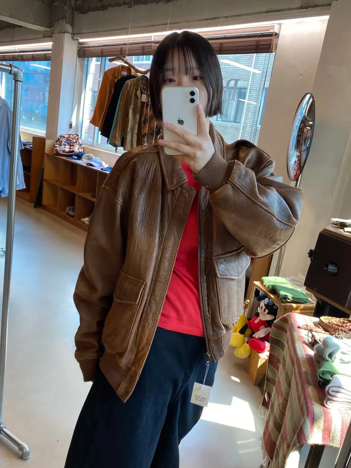 빈티지 레더 점퍼 (Man L) B1413 상품이미지2