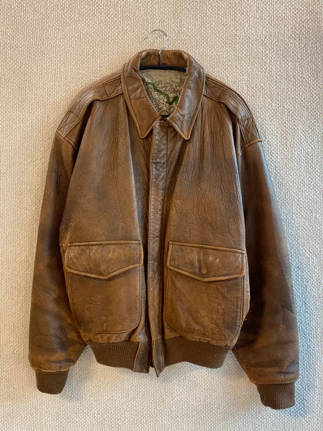 빈티지 레더 점퍼 (Man L) B1413 상품이미지3