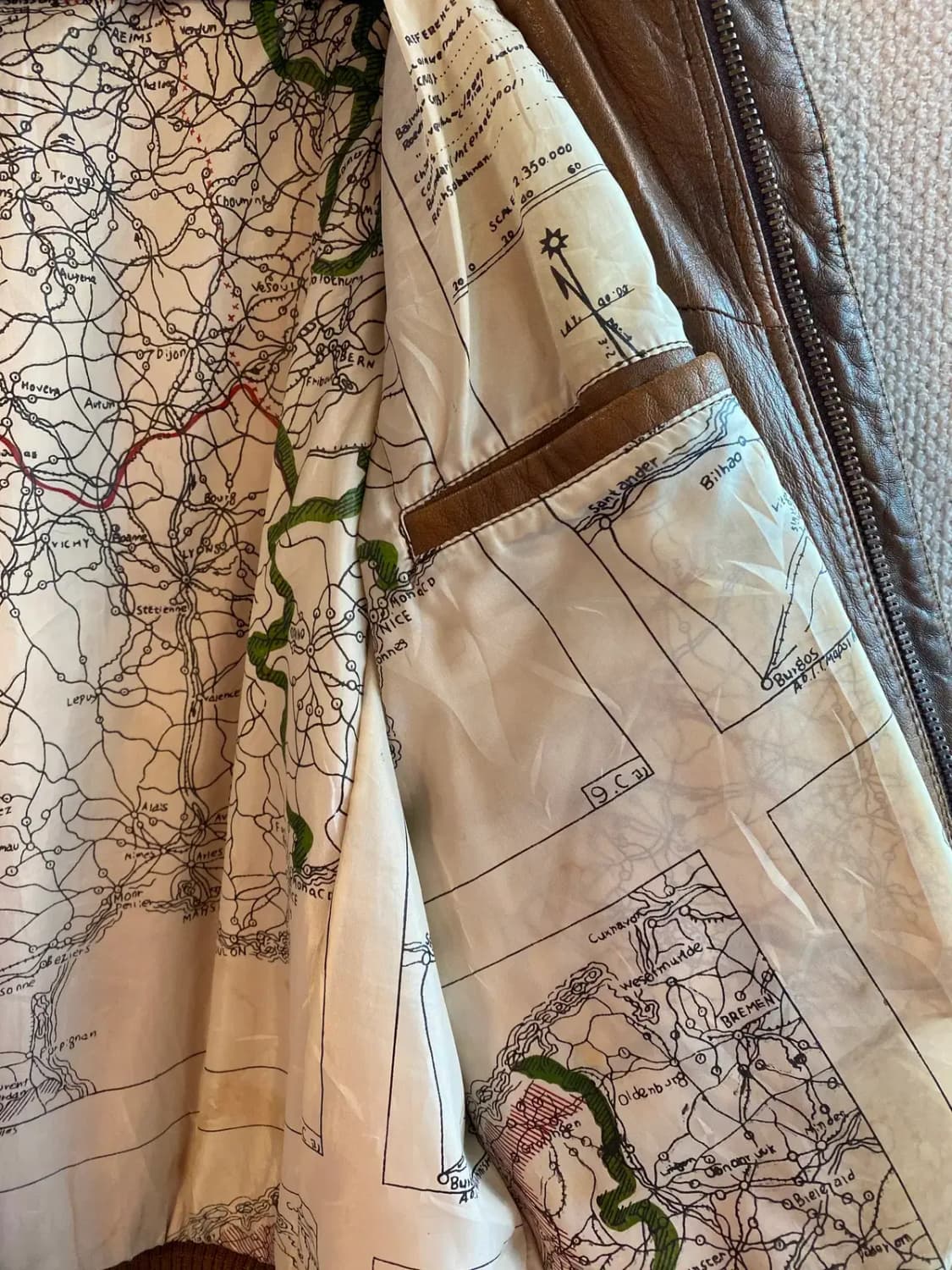 빈티지 레더 점퍼 (Man L) B1413 상품이미지7