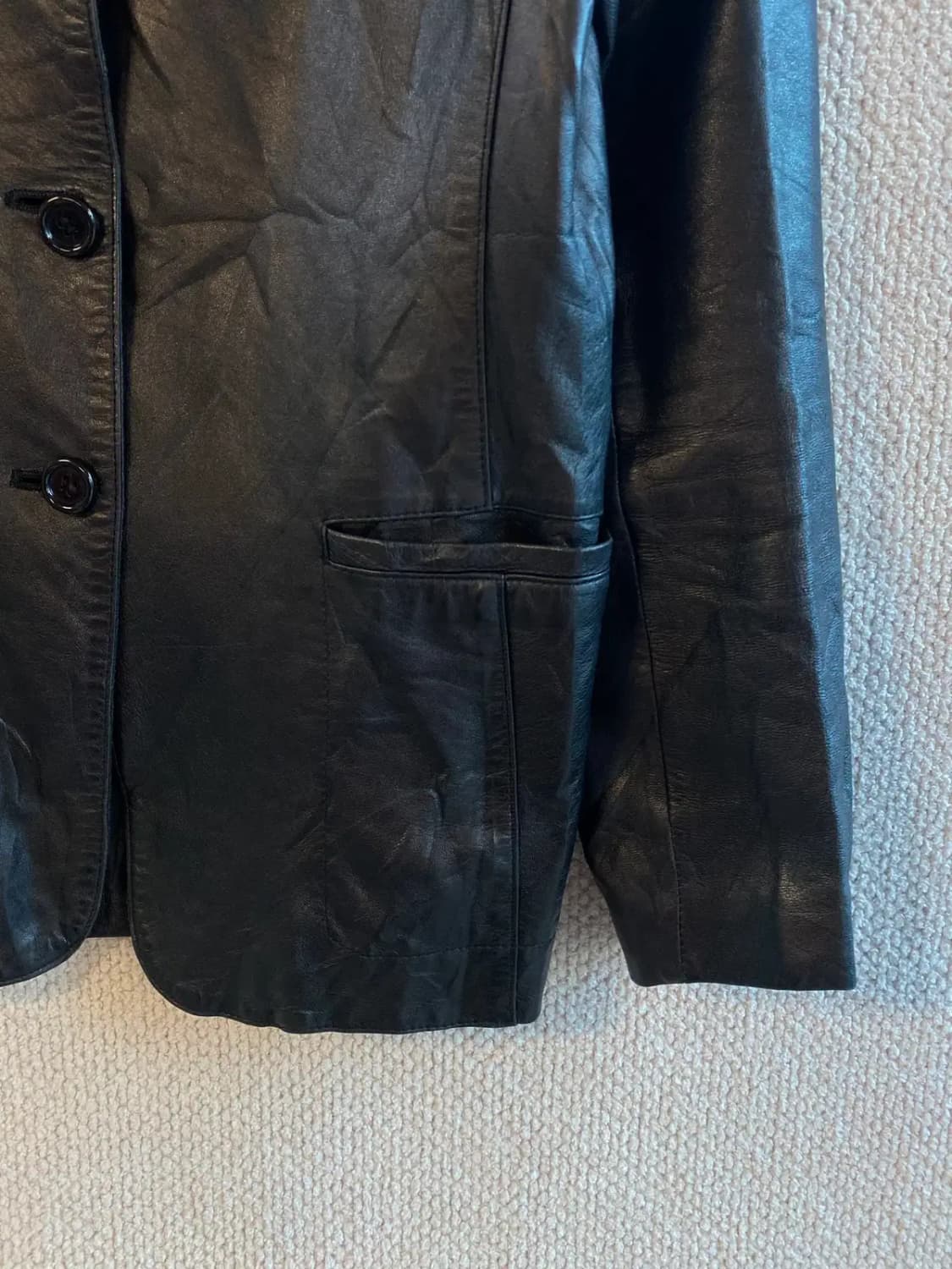 빈티지 레더 자켓 (Woman XS) B1410 상품이미지5