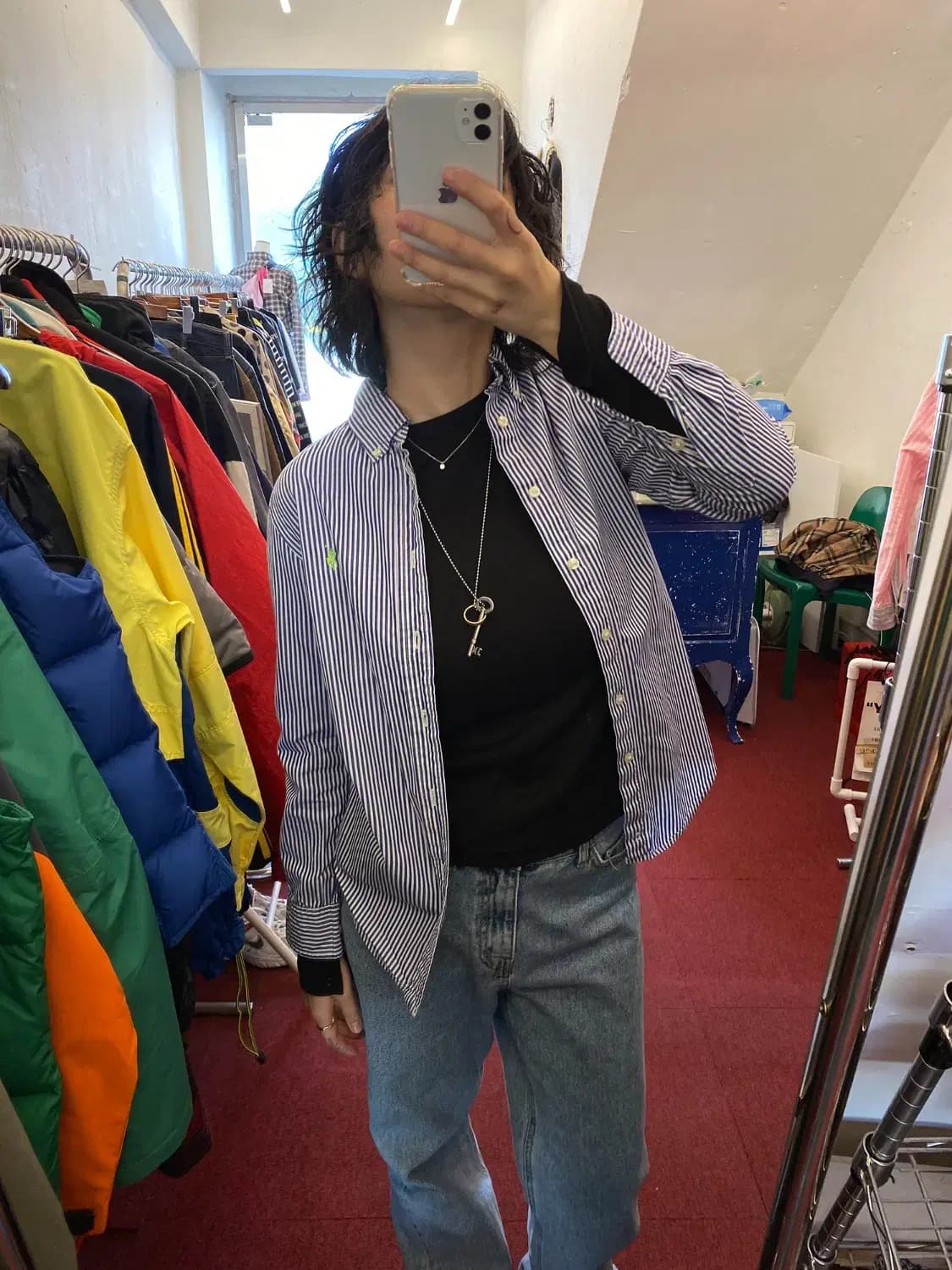 폴로랄프로렌 스트라이프 셔츠 (Woman XS) 12964 상품이미지1