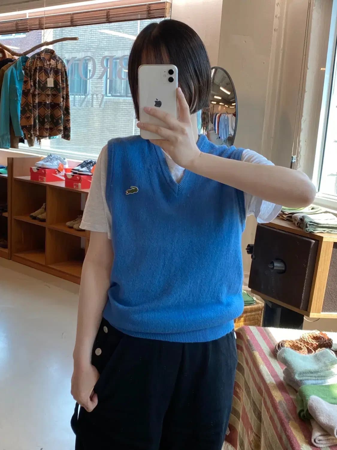 라코스테 브이넥 베스트 (Woman M) B1438 상품이미지1