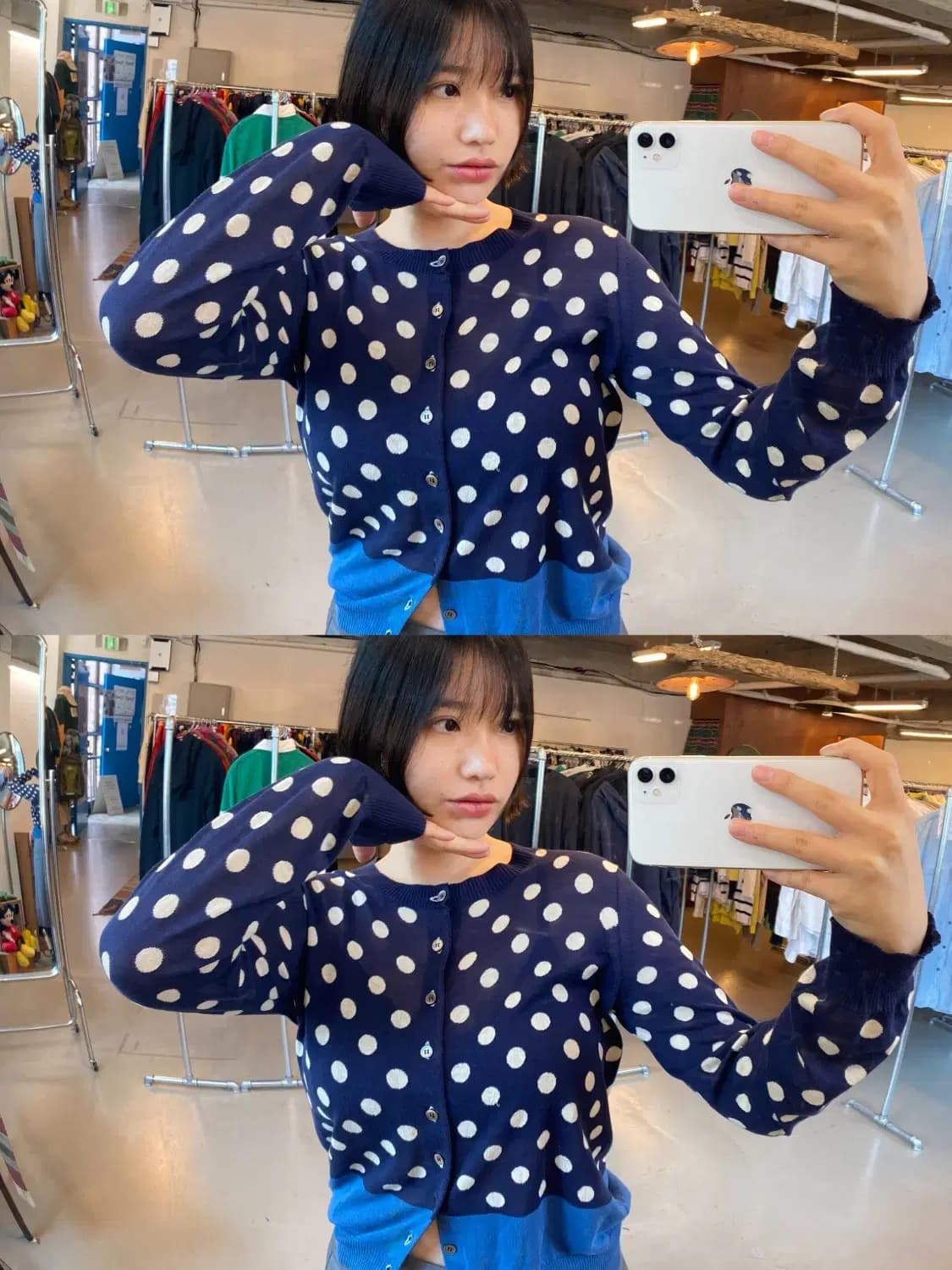 꼼데가르송 도트 가디건 (Woman M) B1445 상품이미지1