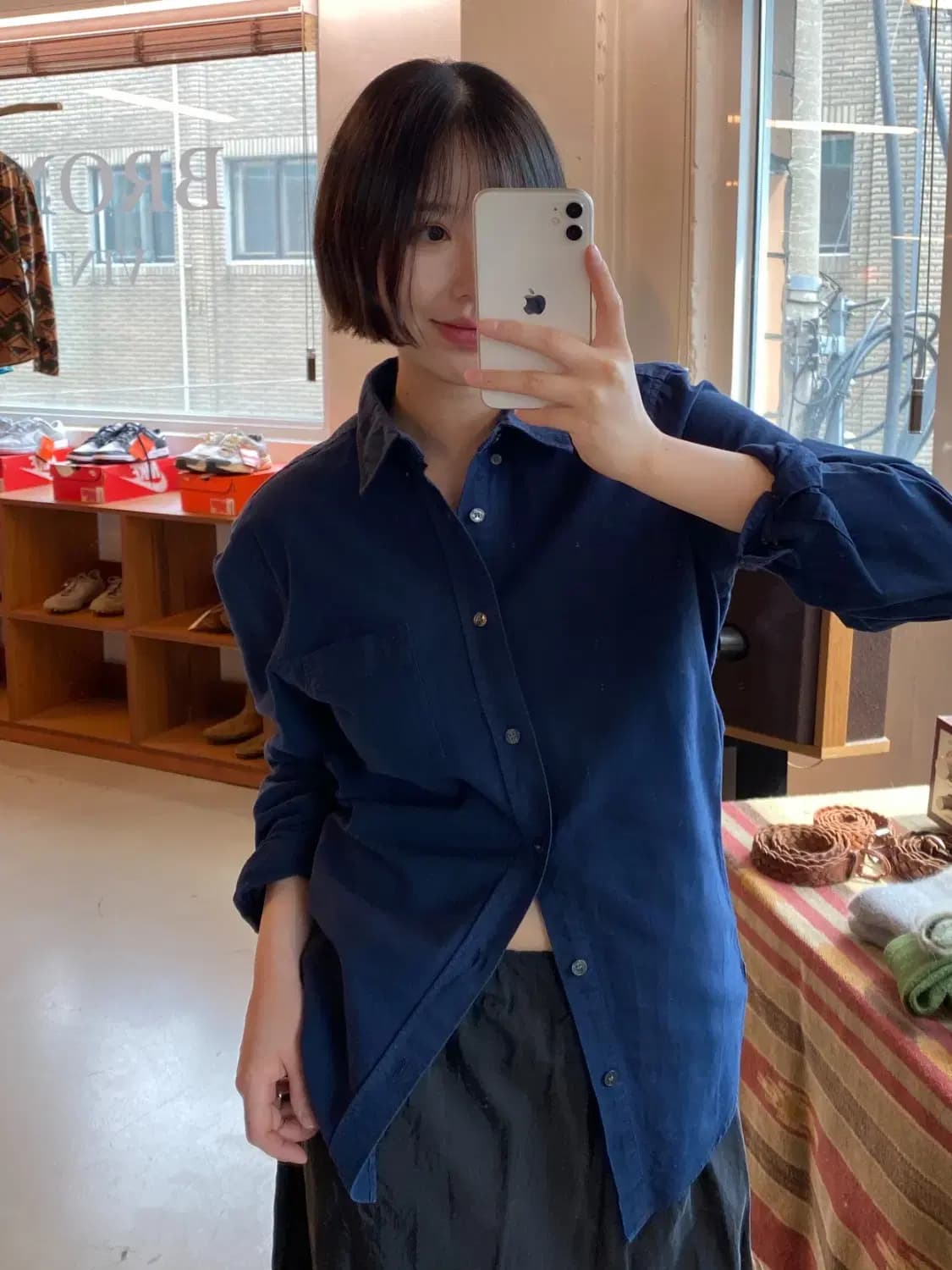 버버리 솔리드 셔츠 (Woman L) B1467 상품이미지1