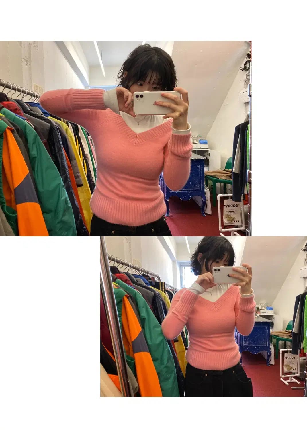 폴로 랄프로렌 브이넥 캐시미어 니트 (Woman S) 13035 상품이미지1