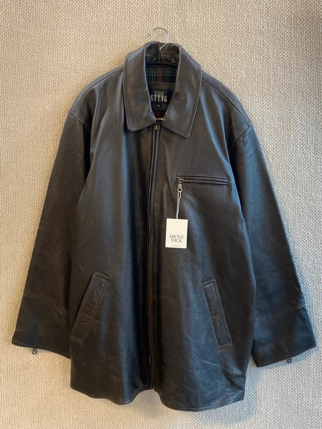 빈티지 레더 자켓 (Man XL) B1473 상품이미지2