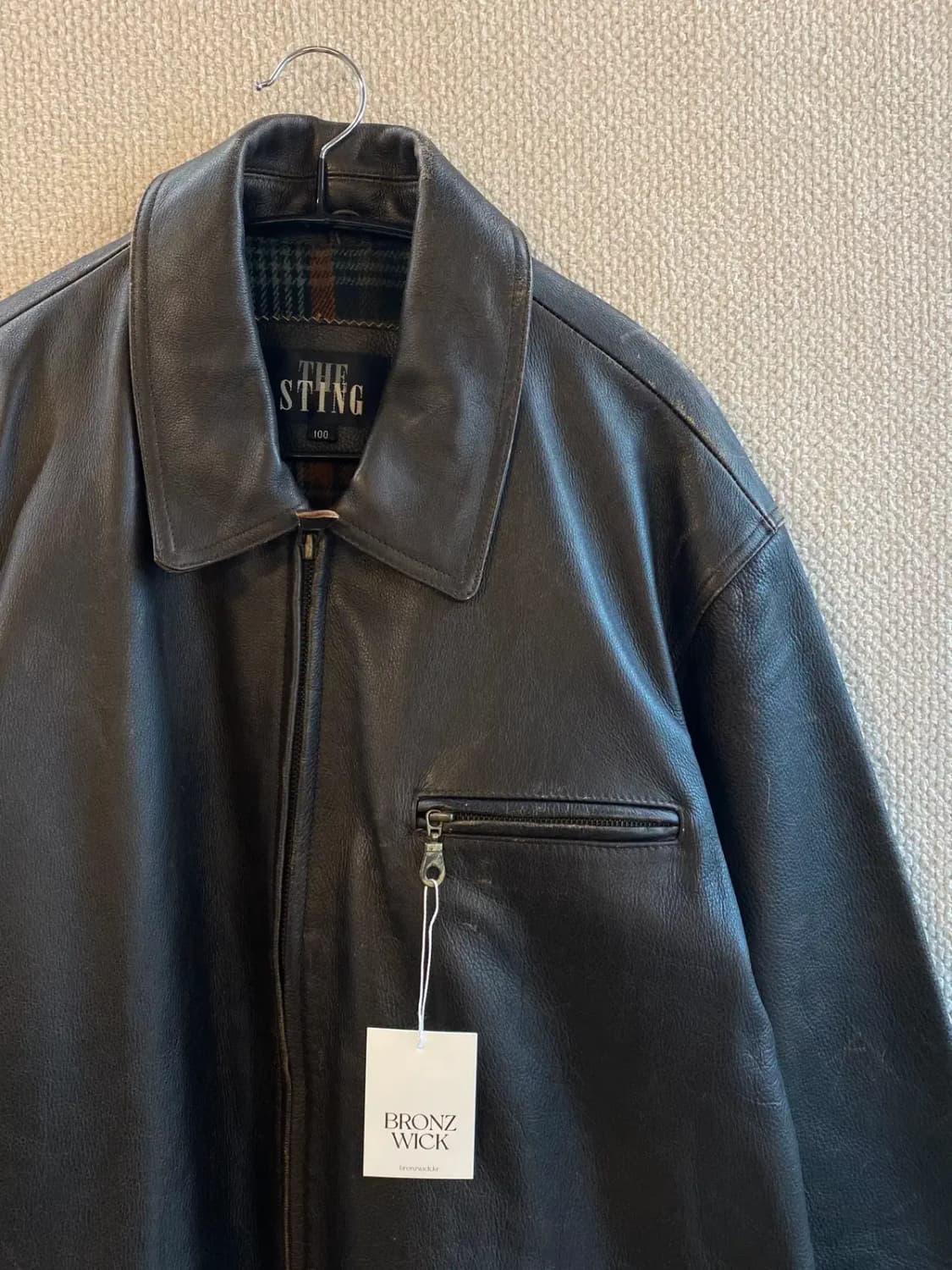 빈티지 레더 자켓 (Man XL) B1473 상품이미지3