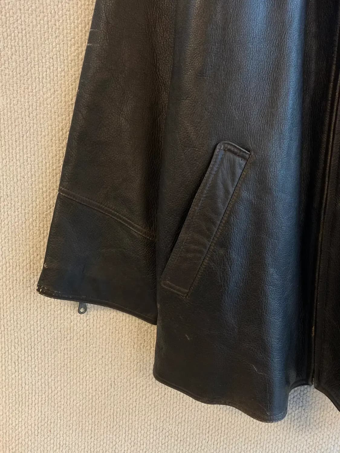 빈티지 레더 자켓 (Man XL) B1473 상품이미지4