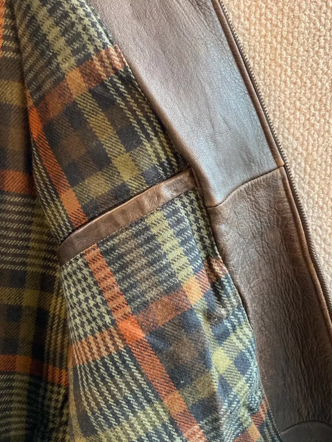 빈티지 레더 자켓 (Man XL) B1473 상품이미지6