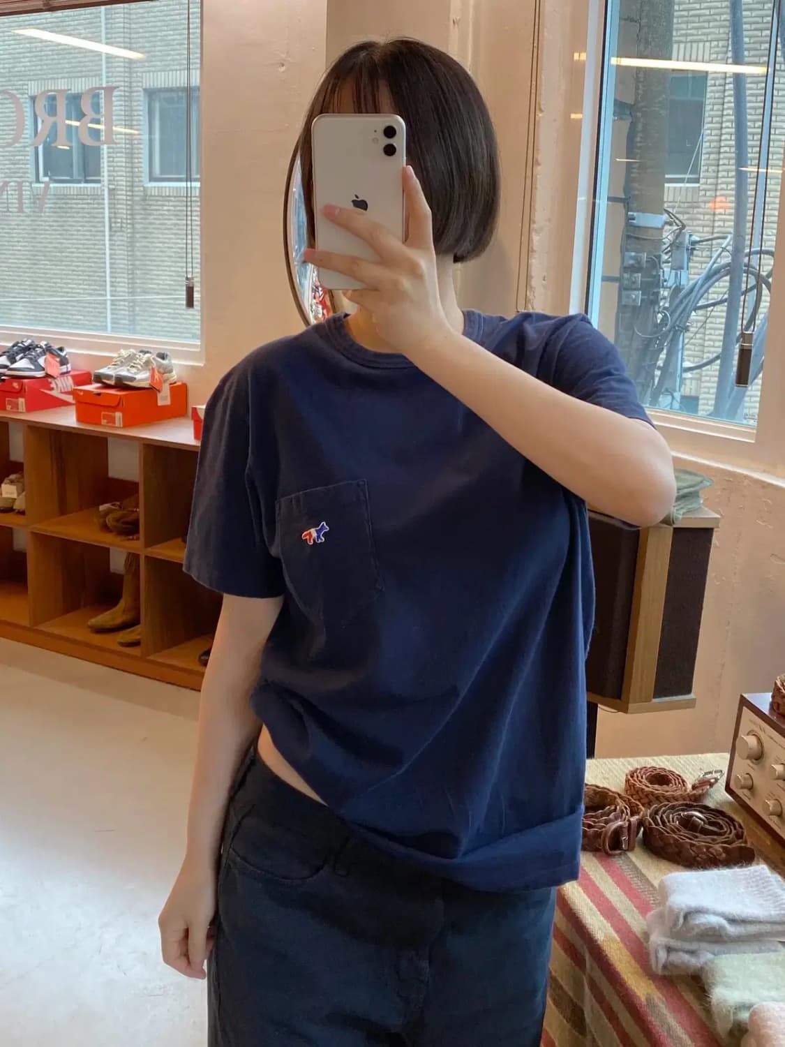 메종키츠네 1/2 티셔츠 (Woman L) B1512 상품이미지2