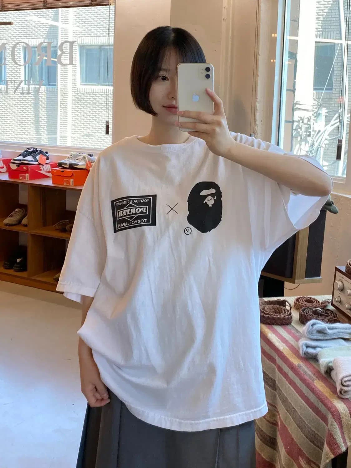 베이프 1/2 티셔츠 (Man 2XL) B1521 상품이미지1