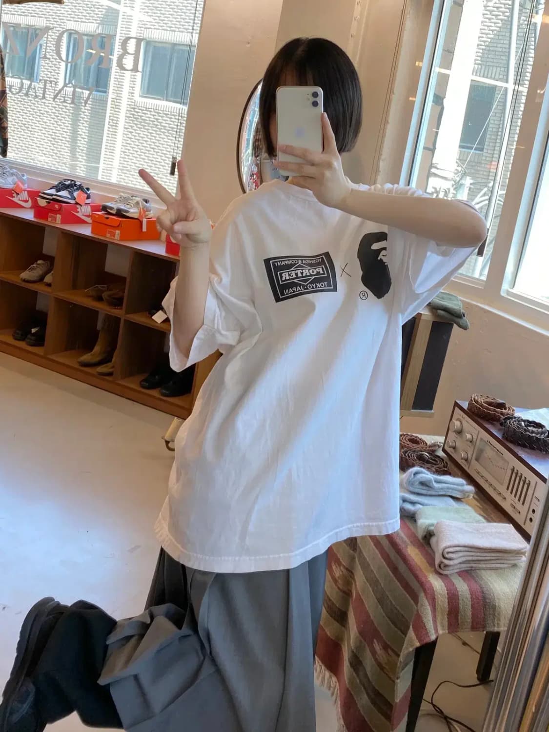 베이프 1/2 티셔츠 (Man 2XL) B1521 상품이미지2