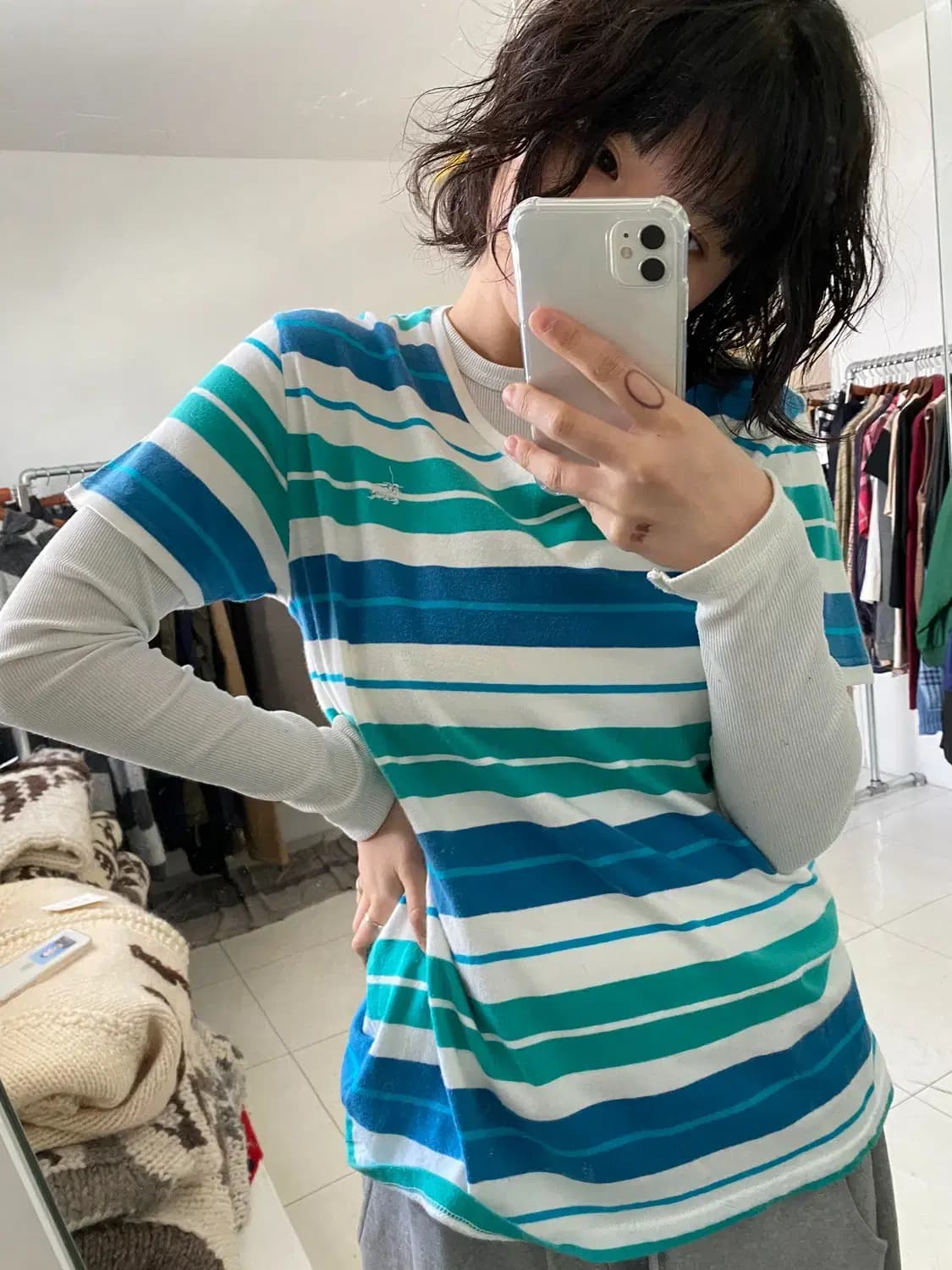 버버리 1/2 티셔츠 (Woman L) 13102 상품이미지1