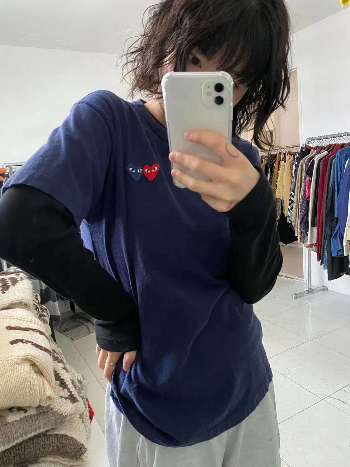 꼼데가르송 라운드 반팔 티셔츠 (Man M) 13114 상품이미지1