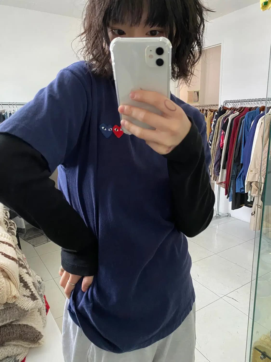 꼼데가르송 라운드 반팔 티셔츠 (Man M) 13114 상품이미지2