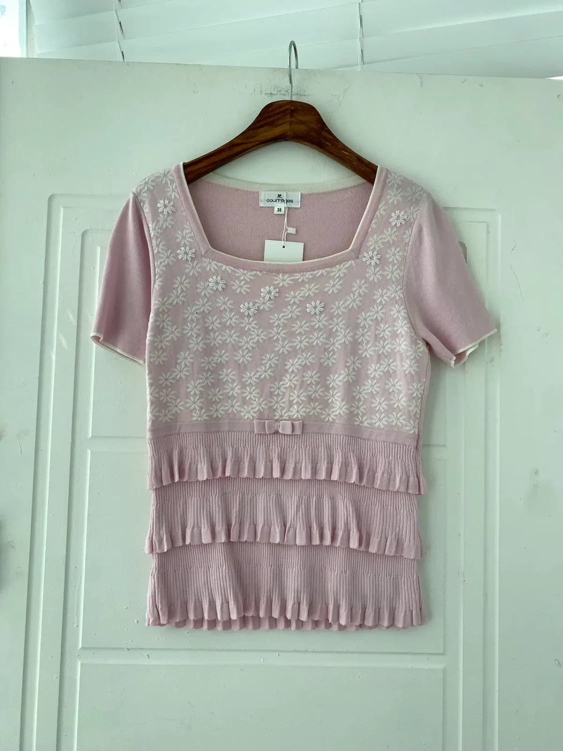 꾸레쥬 1/2 러플 티셔츠 (Woman M) 13158 상품이미지2