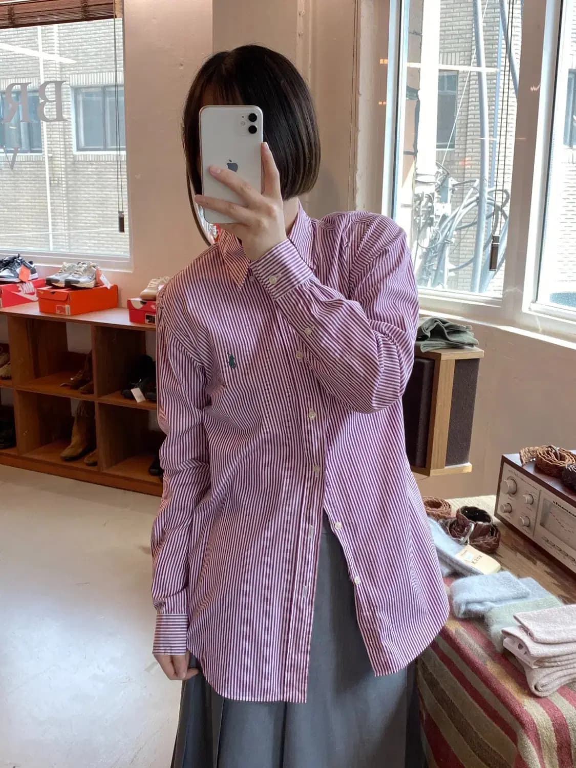 폴로 랄프로렌 스트라이프 셔츠 (Woman L) B1569 상품이미지1