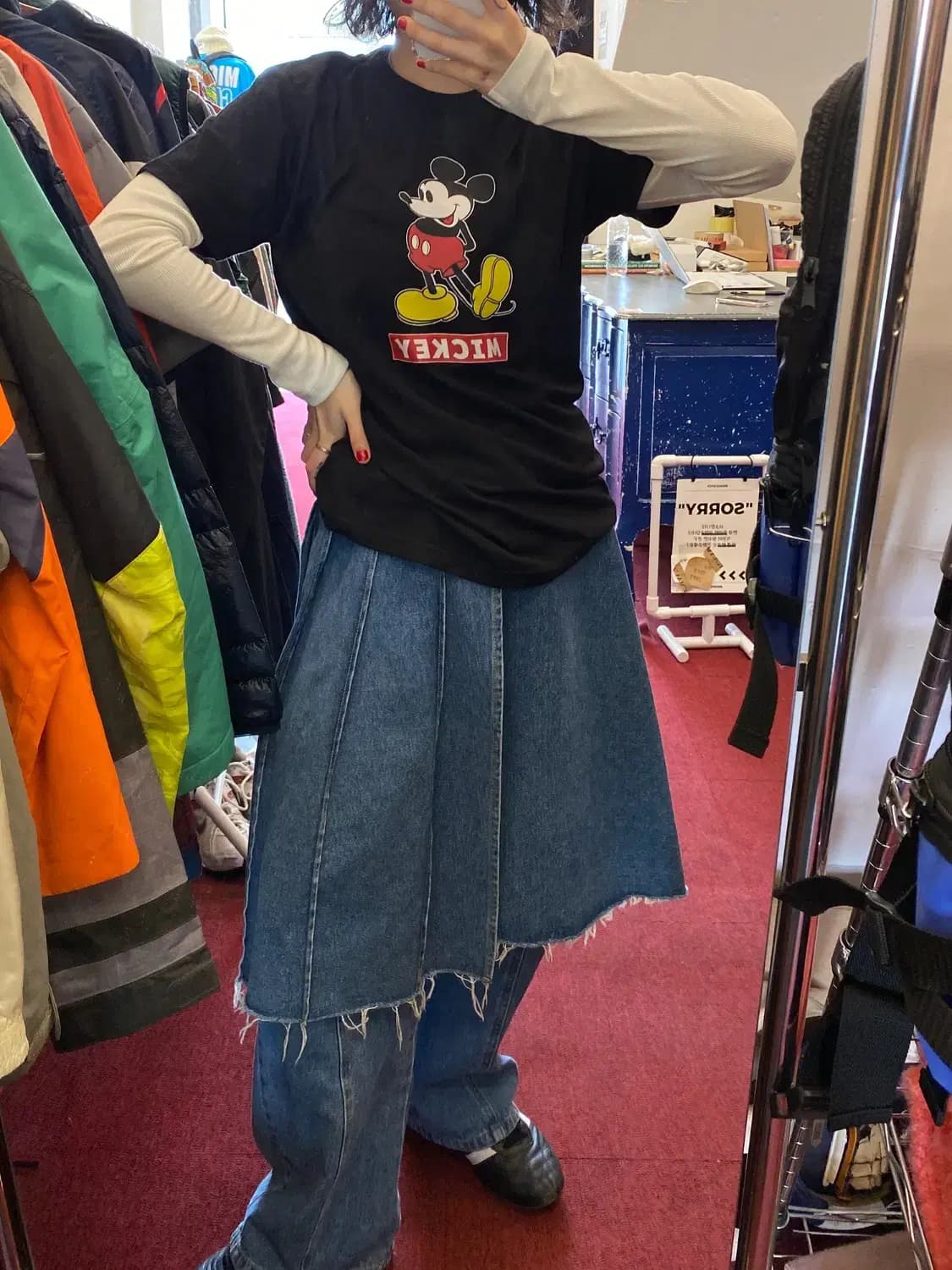 디즈니 미키 반팔 티셔츠 (Woman L) 13176 상품이미지1