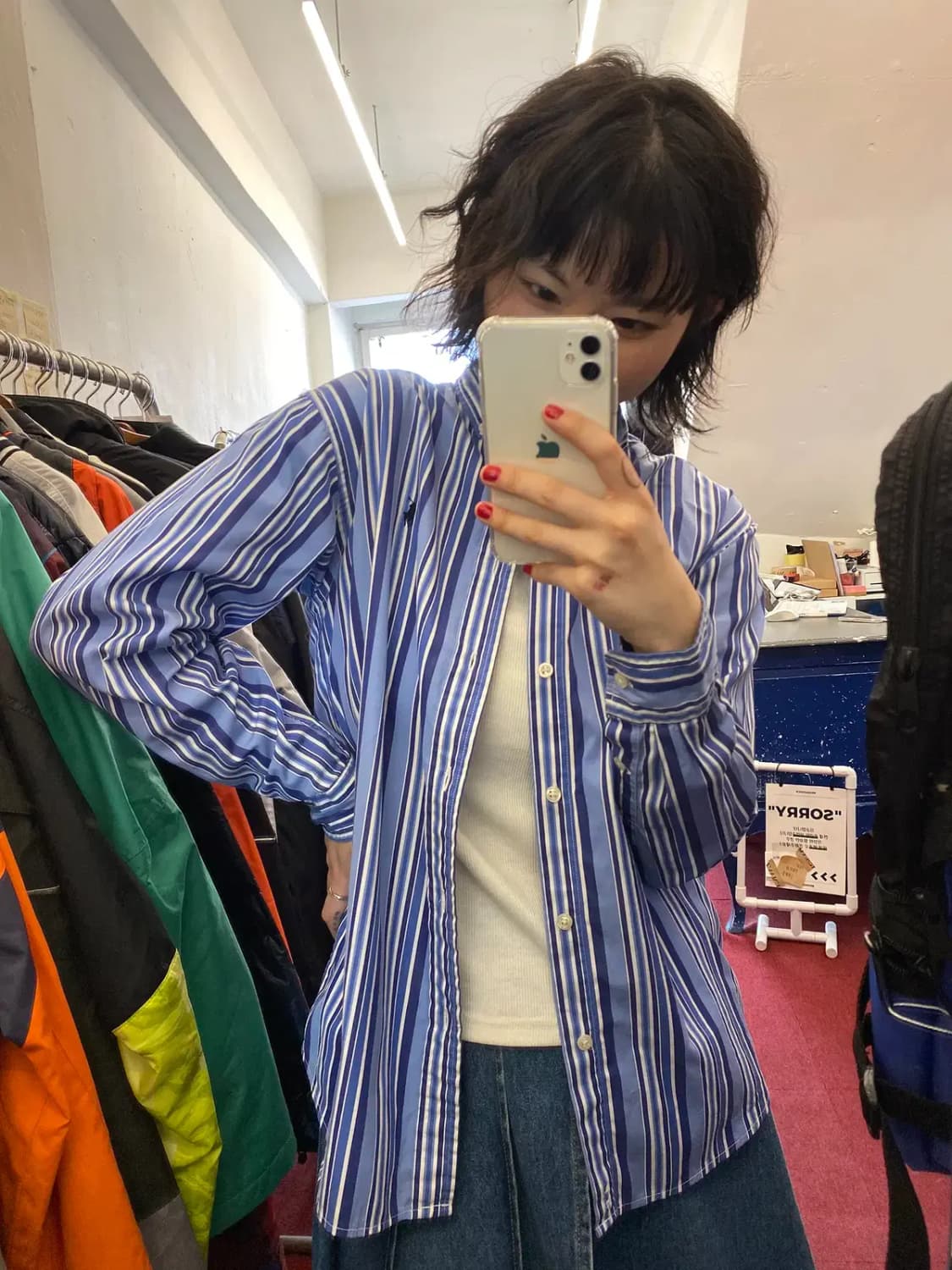 폴로랄프로렌 스트라이프 셔츠 (Woman L) 13172 상품이미지2