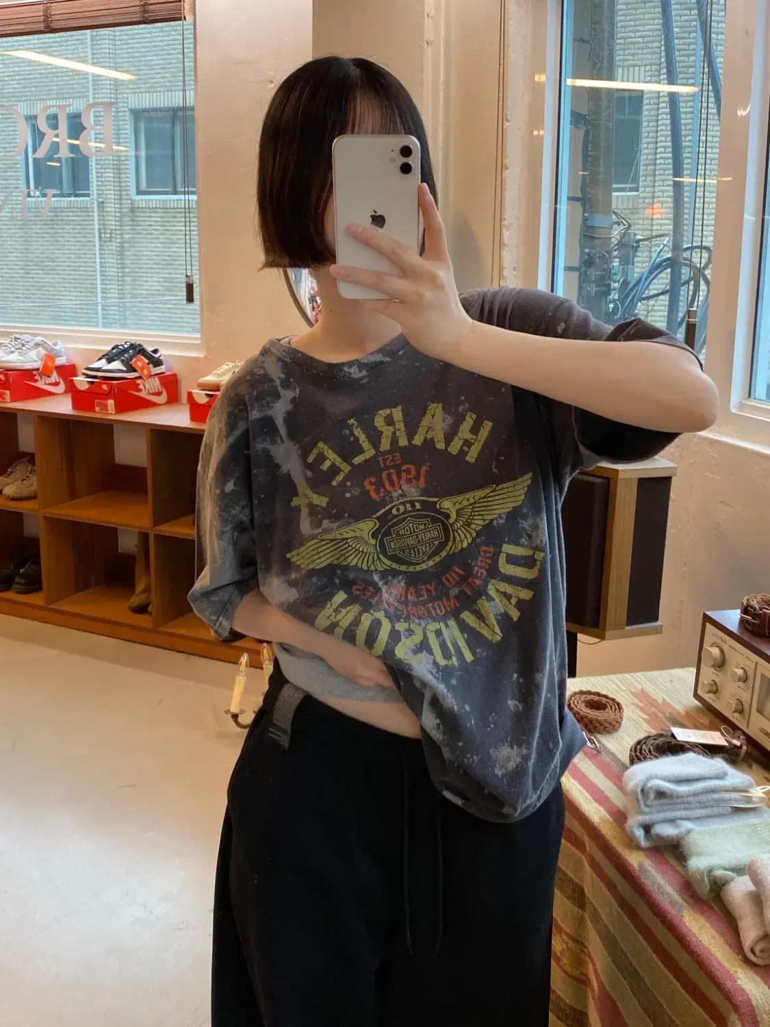 할리데이비슨 워싱 반팔티셔츠 (Man L) B1601 상품이미지1