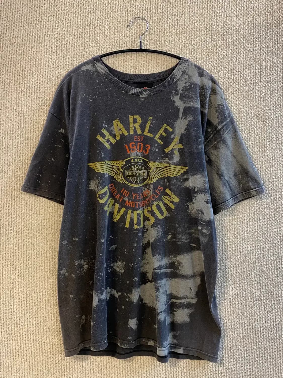 할리데이비슨 워싱 반팔티셔츠 (Man L) B1601 상품이미지2