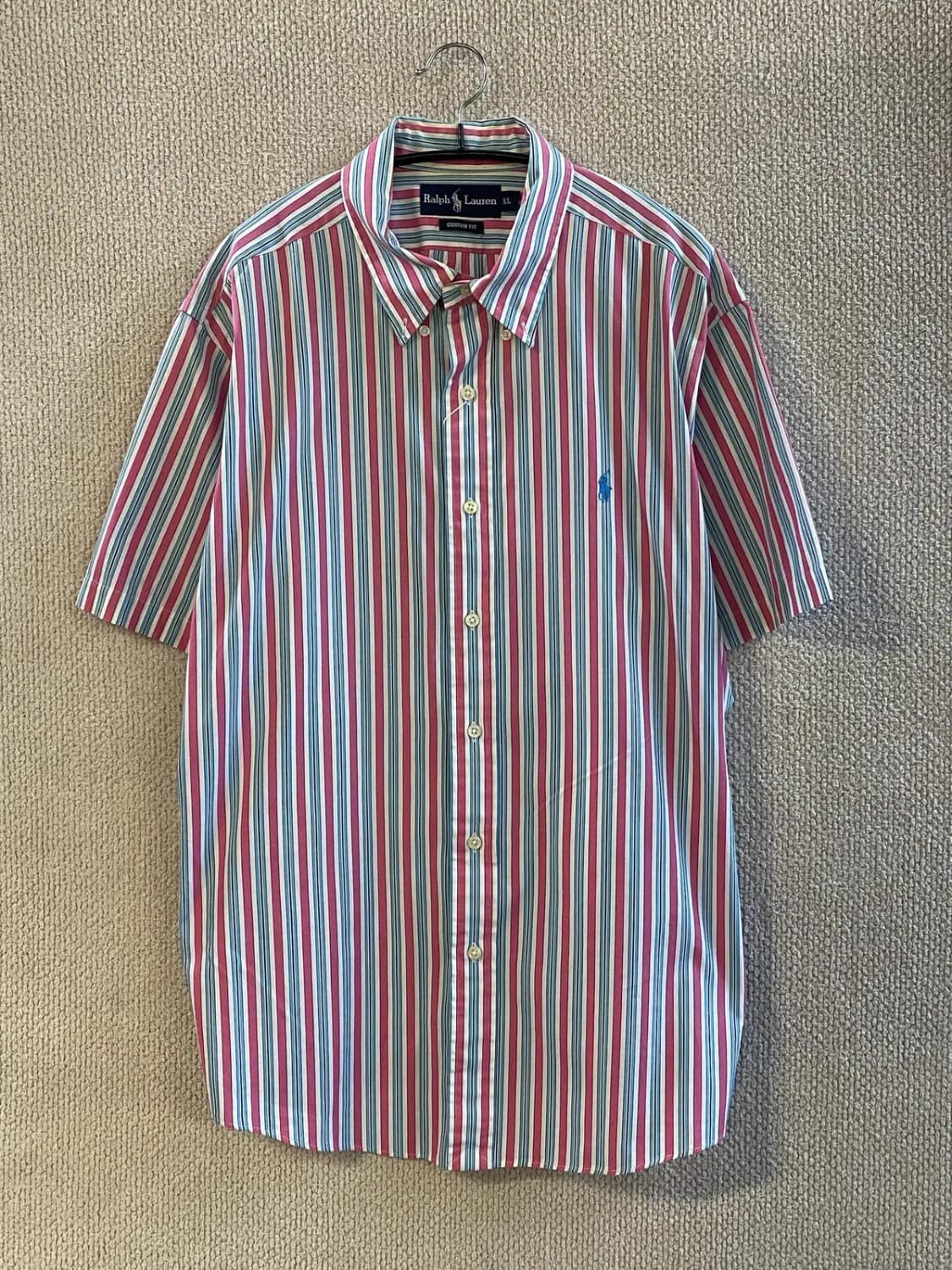 폴로 랄프로렌 스트라이프 1/2 셔츠 (Man S) B1600 상품이미지2