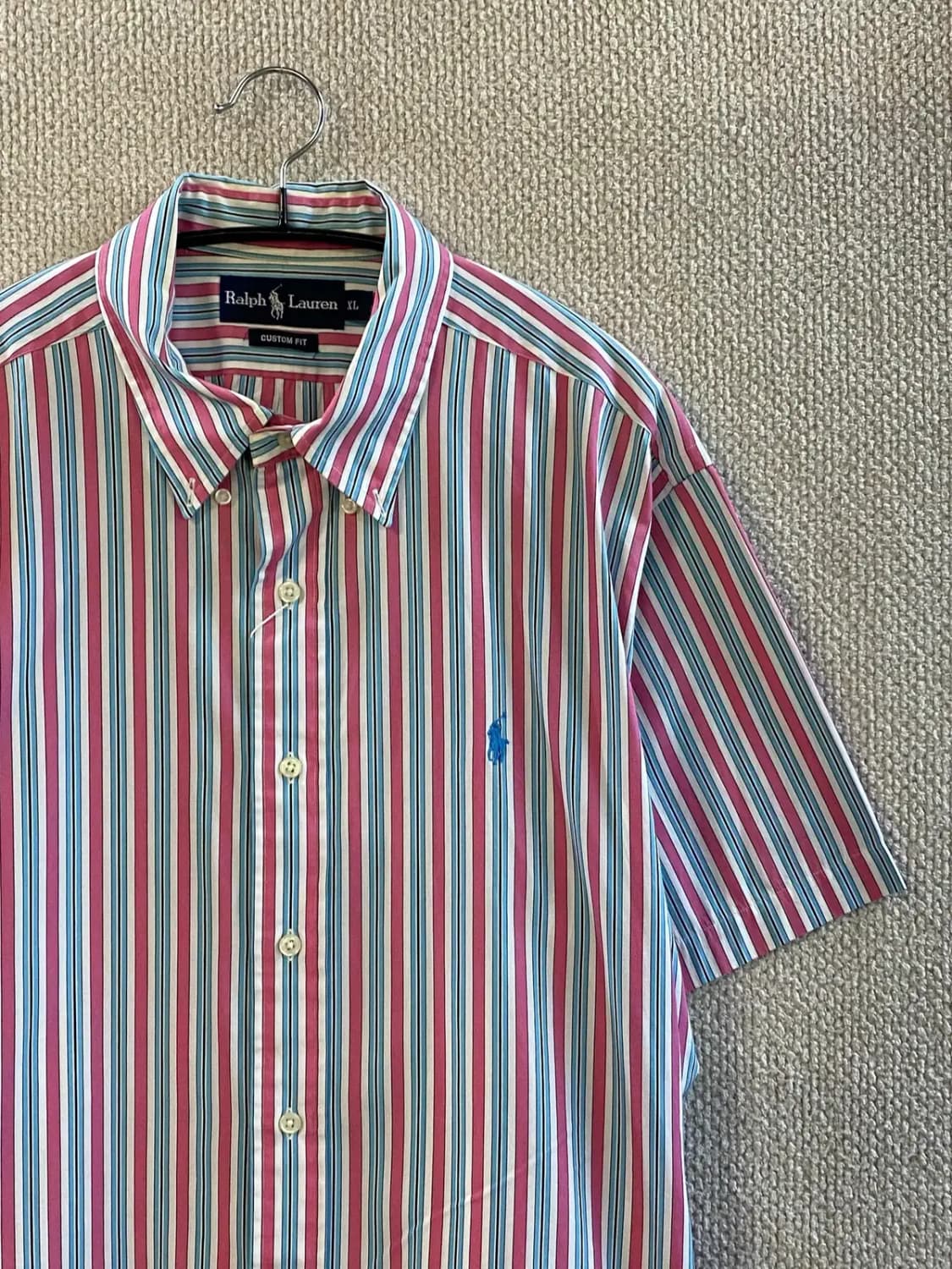 폴로 랄프로렌 스트라이프 1/2 셔츠 (Man S) B1600 상품이미지3