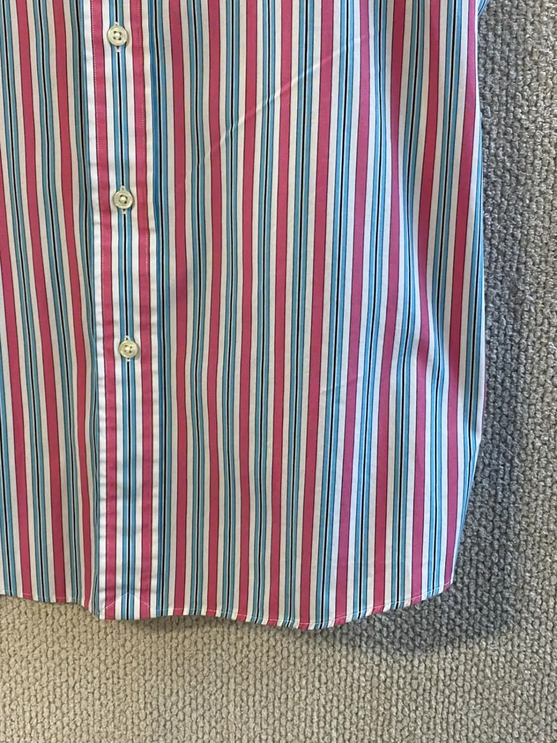 폴로 랄프로렌 스트라이프 1/2 셔츠 (Man S) B1600 상품이미지4