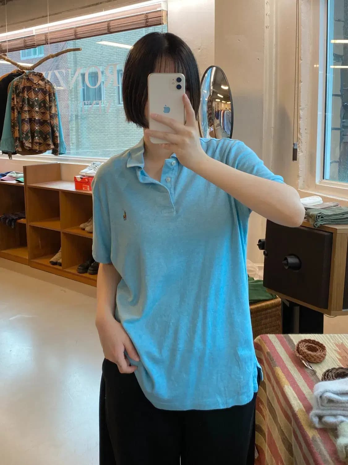 폴로 랄프로렌 1/2 카라 티셔츠 (Woman L) B1594 상품이미지1